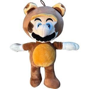 Super Mario Bros Raccoon Good Fun Mario 12" Plush Doll Stuffed Toy Nintendo
